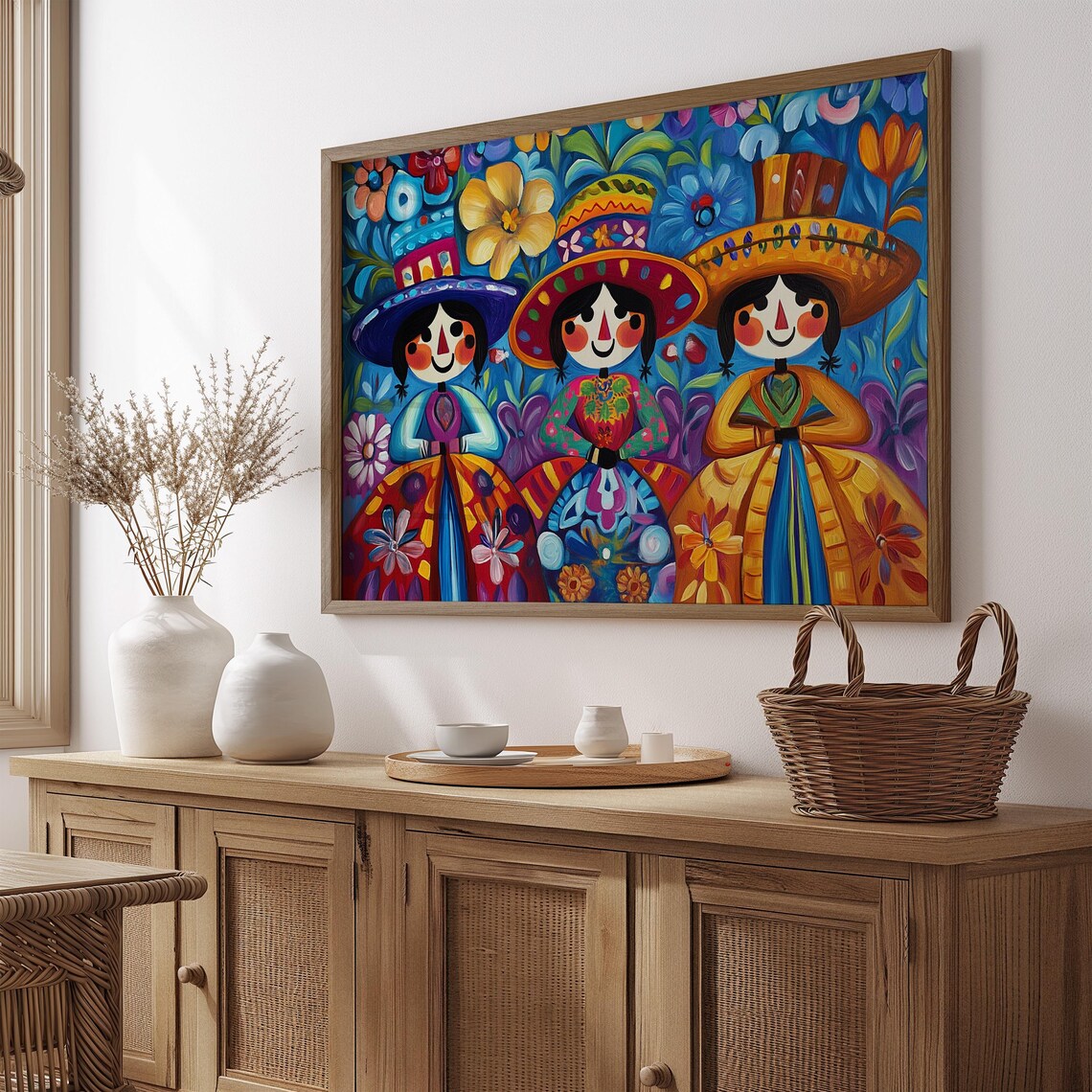 Mexican Art Print, Home Decor Gift For Her