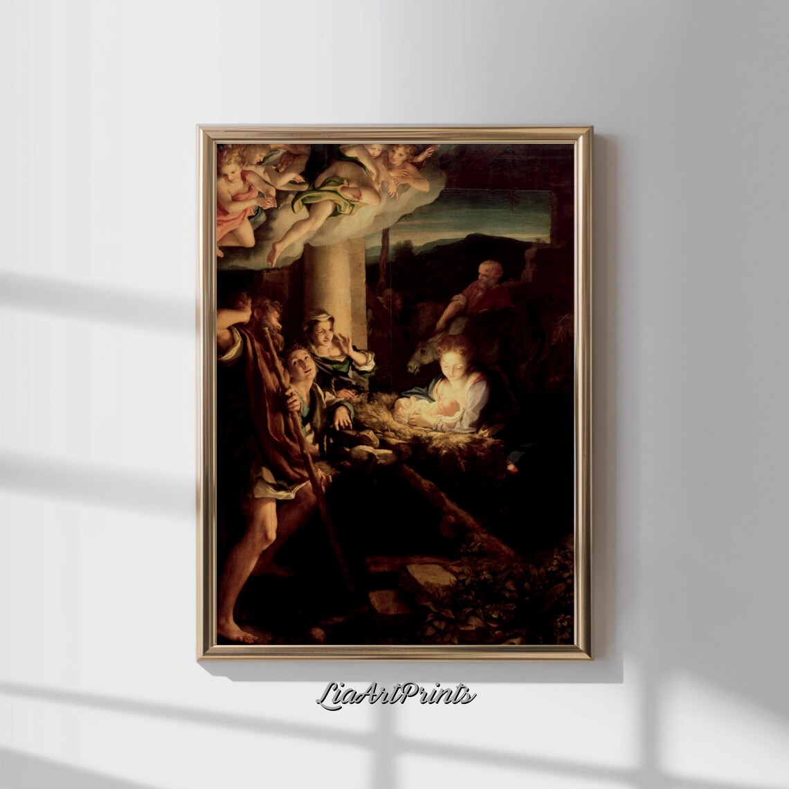Nativity Scene, Renaissance Inspired Christmas Decor