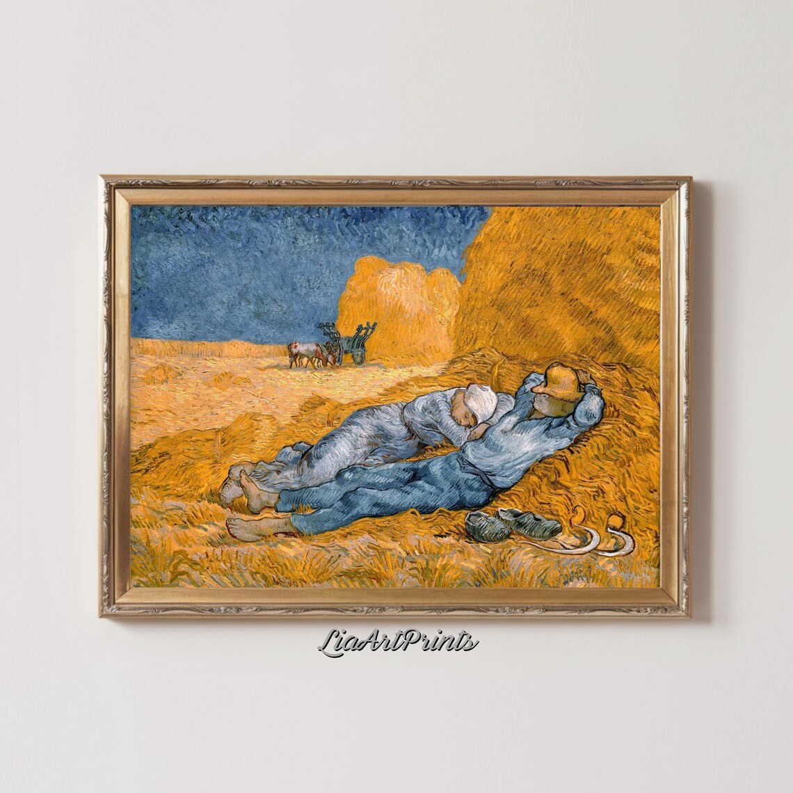 Harvest Rest, Van Gogh Inspired Countryside Scene - Image 2