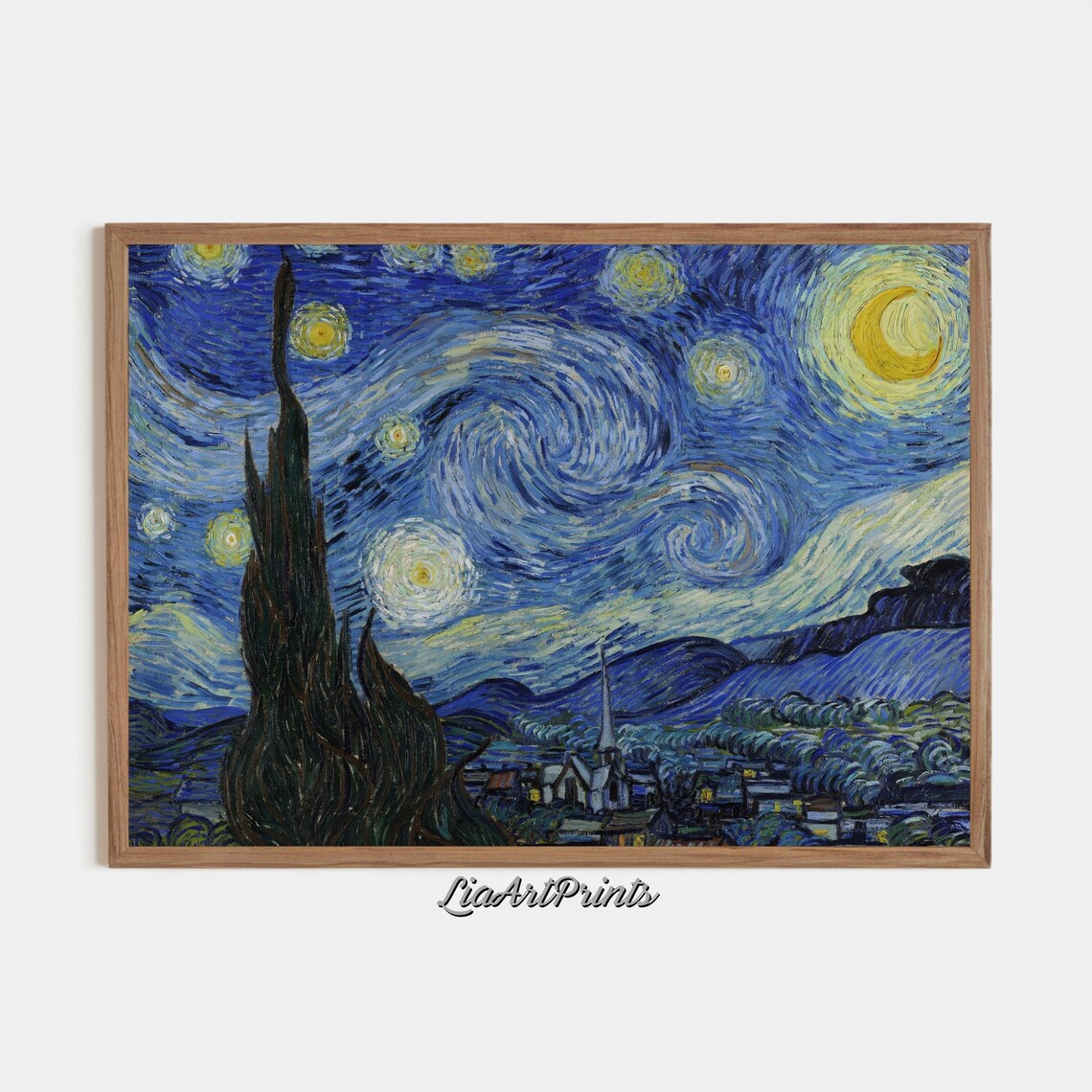 Starry Night Sky, Van Gogh Inspired Art Print - Image 3