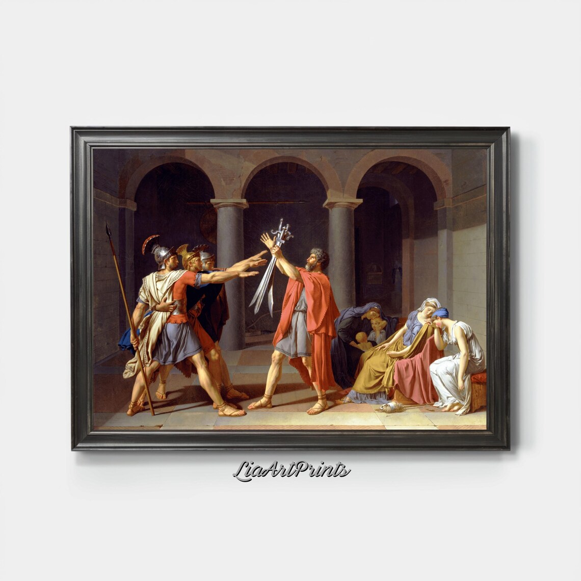 Classical Historical Oath Scene Art Print - Image 3