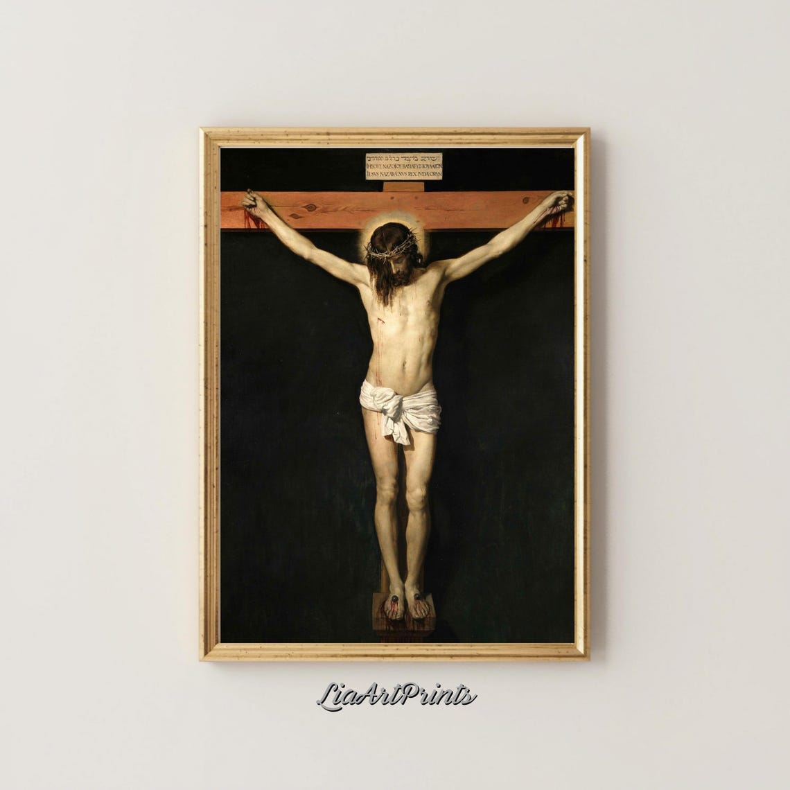 Christ Crucified Diego Velazquez Dramatic Baroque Crucifixion Poster - Image 4