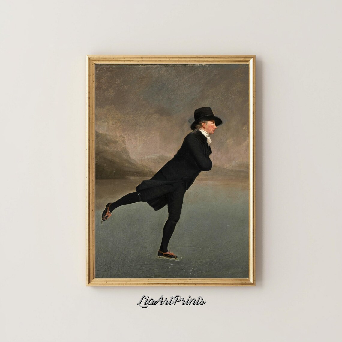 Reverend Robert Walker The Skating Minister Vintage Ice Skating Poster - Image 4