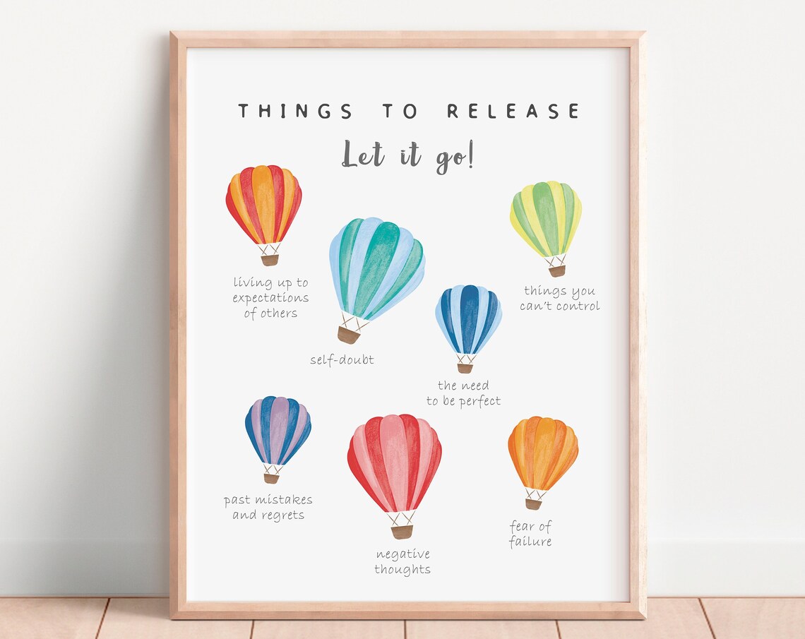 Things To Let Go Of Coping Skills Poster - Image 2