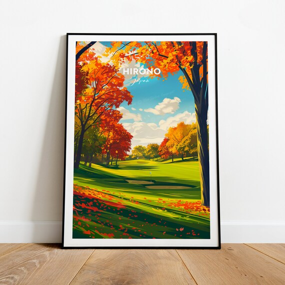 Hirono Golf Club Traditional Print Japan Hirono Golf Poster Hirono Golf Club
