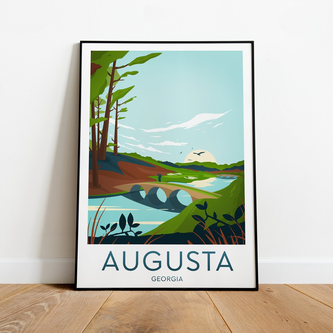 Augusta National Golf Club Print Georgia Augusta Poster Masters Print Masters Poster Birthday - Image 2