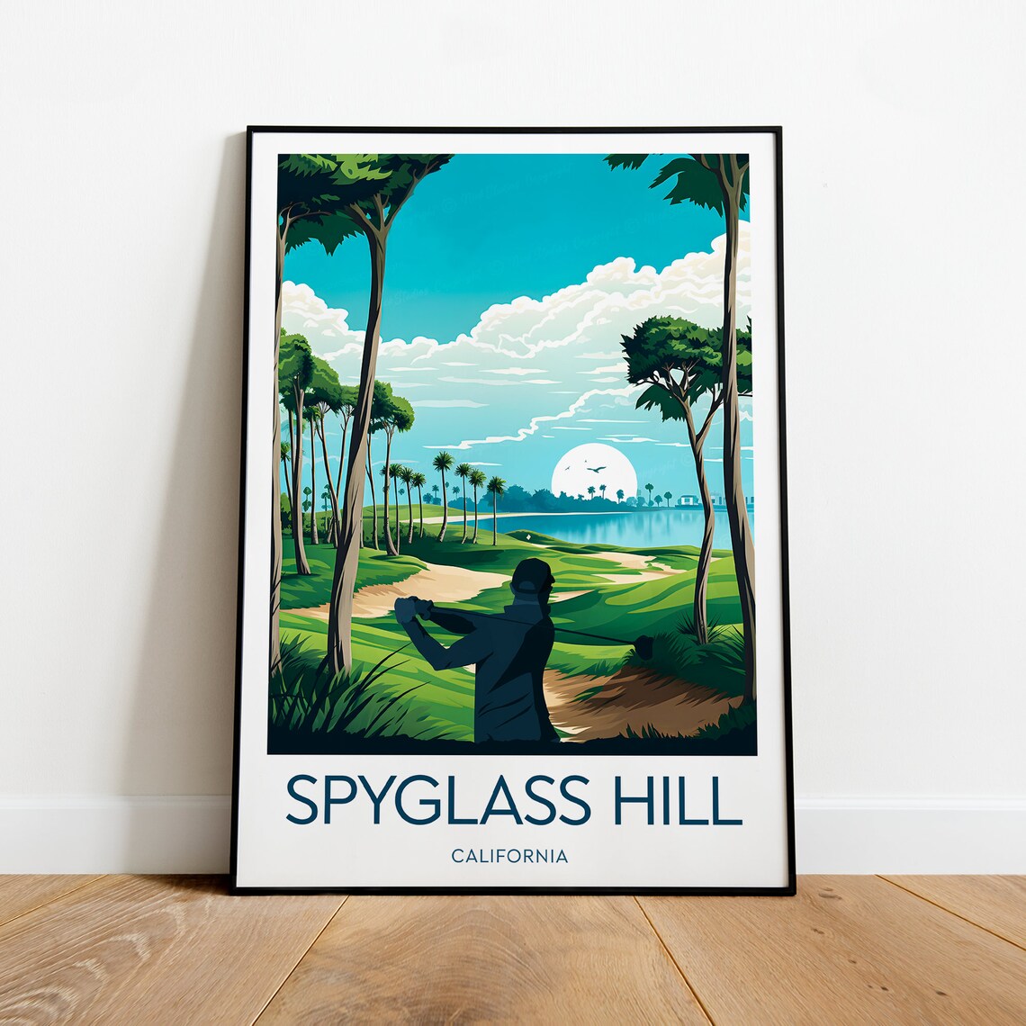 Spyglass Hill Golf Course California Spyglass Hill Poster Birthday Wedding Gift - Image 2