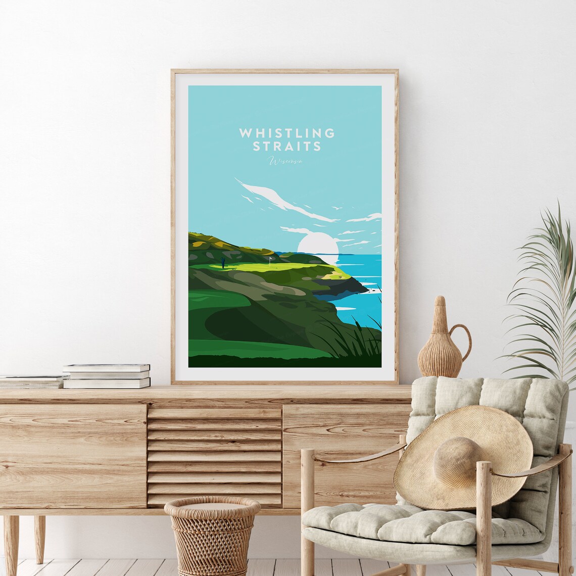 Whistling Straits Golf Course, Wisconsin Traditional Art Print
