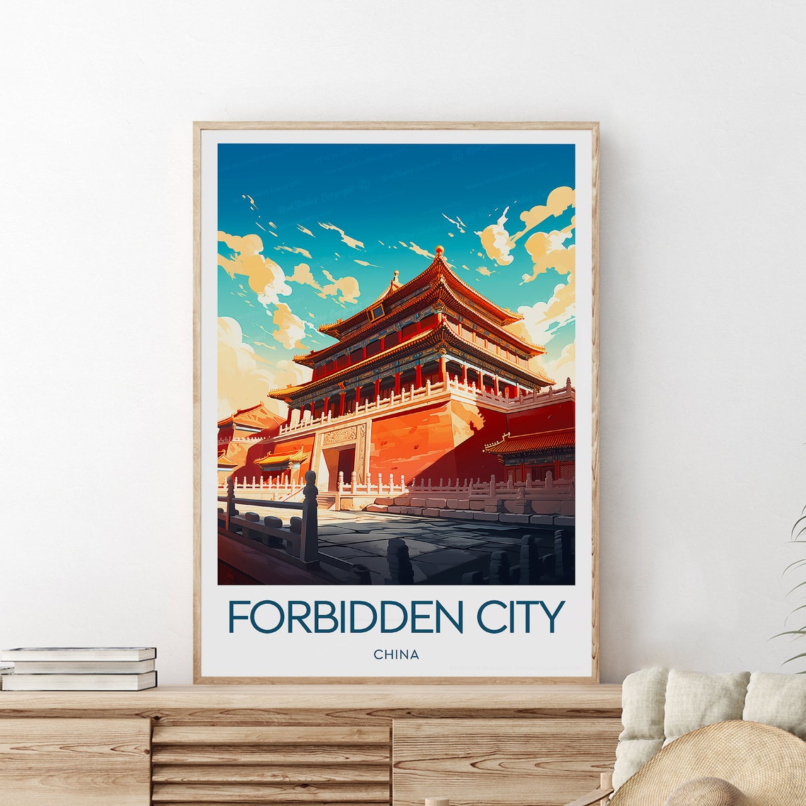 Forbidden City Beijing Imperial Palace With Golden Roofs Poster - Image 2