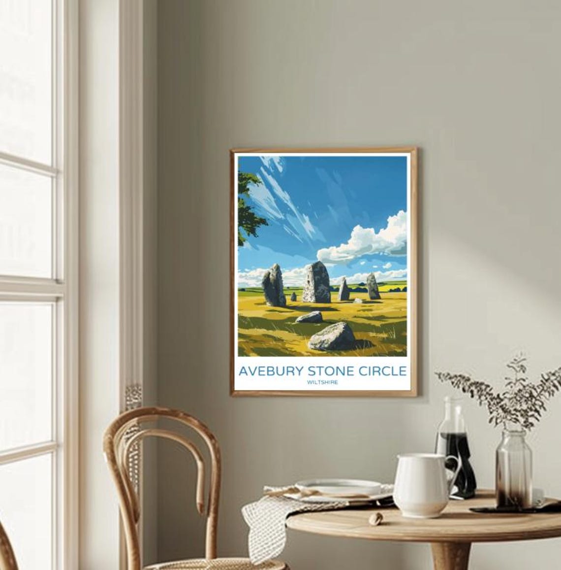 Avebury Stone Circle Wiltshire Neolithic Standing Stones Poster - Image 2