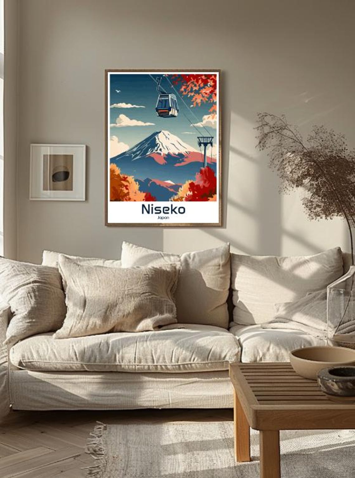 Niseko Japan Gondola Cabin Autumn Foliage Mountain Peak Poster - Image 3