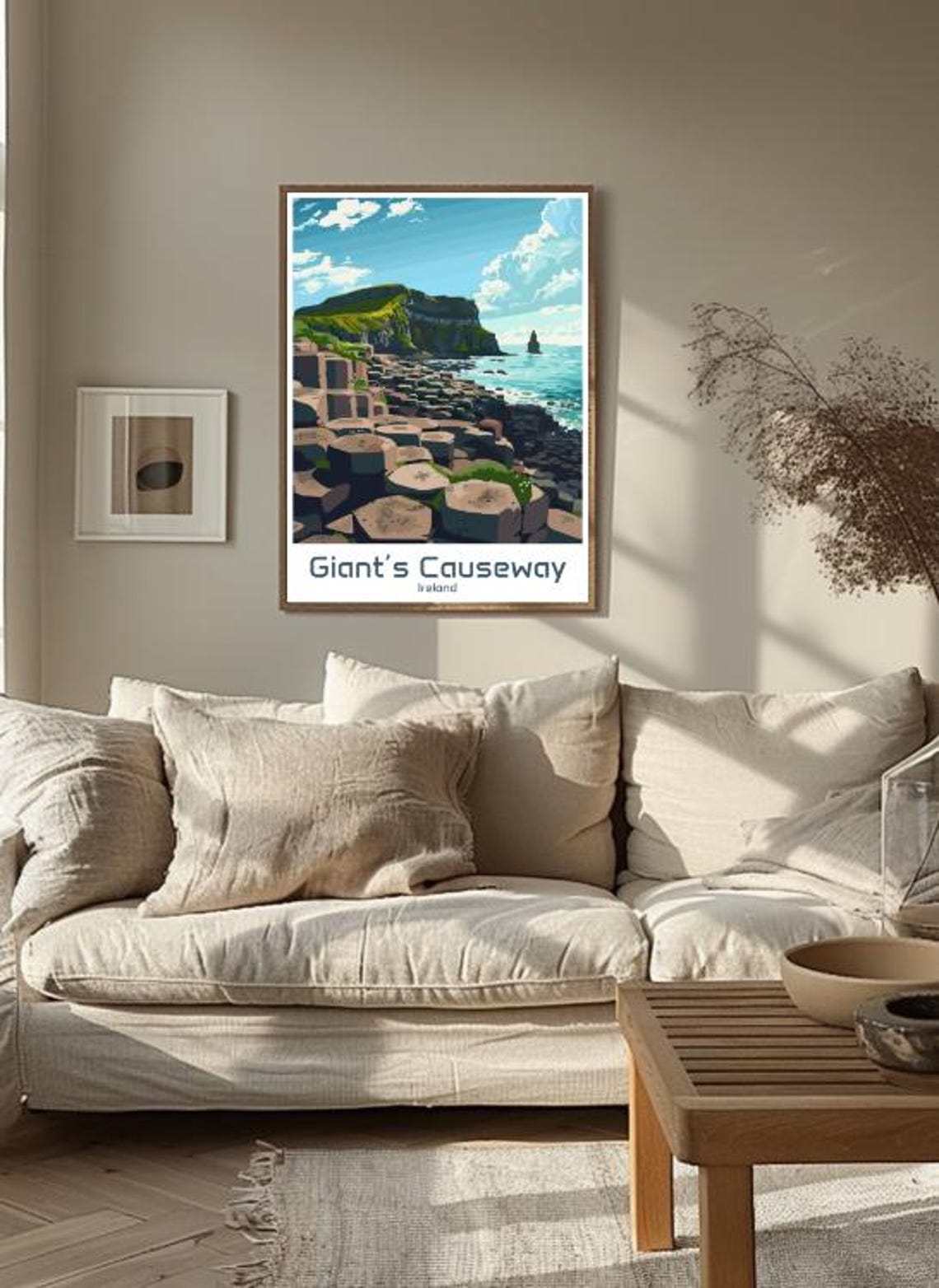 Giant's Causeway Ireland Basalt Columns Coastal Cliffs Poster - Image 3