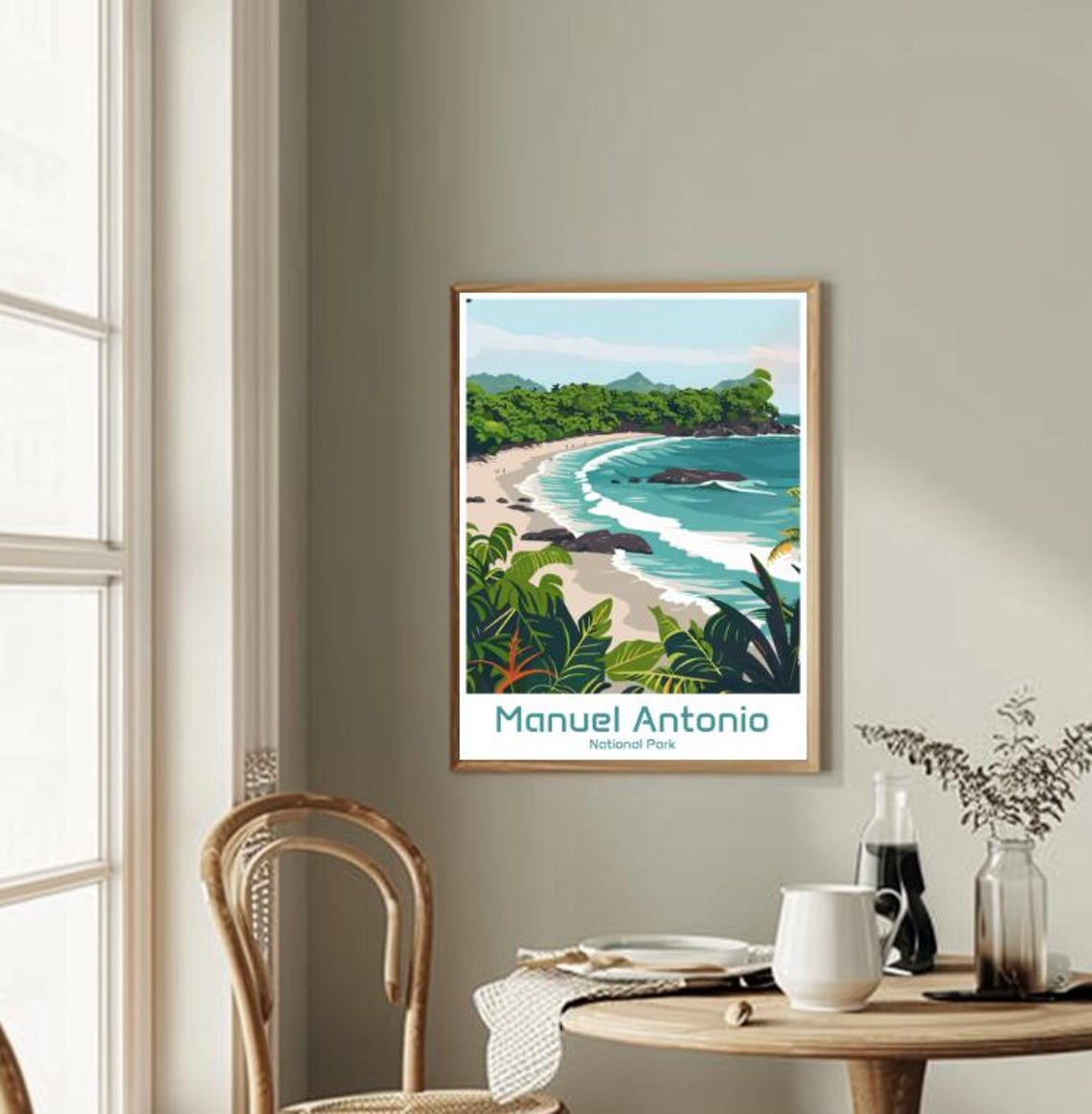 Manuel Antonio National Park Costa Rica Beach and Jungle Poster - Image 2