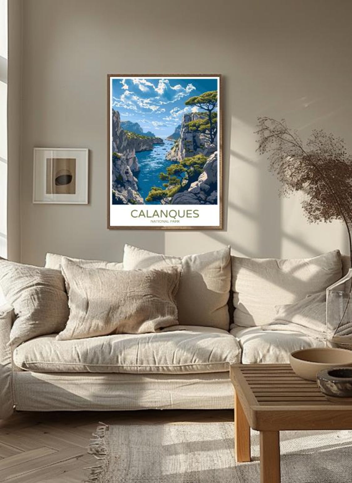 Parc National Des Calanques Travel Postercoastal Cliff Wall Art Mediterranean Nature Print French Seascape Decor France Travel Gift - Image 3