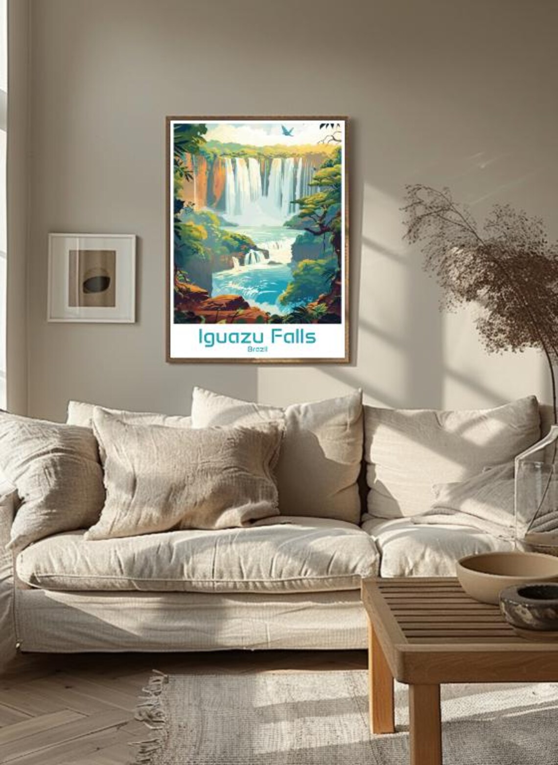 Iguazu Falls Brazil Travel Poster Stunning Wall Art Of Waterfalls Nature Iguazu National Park Print - Image 3