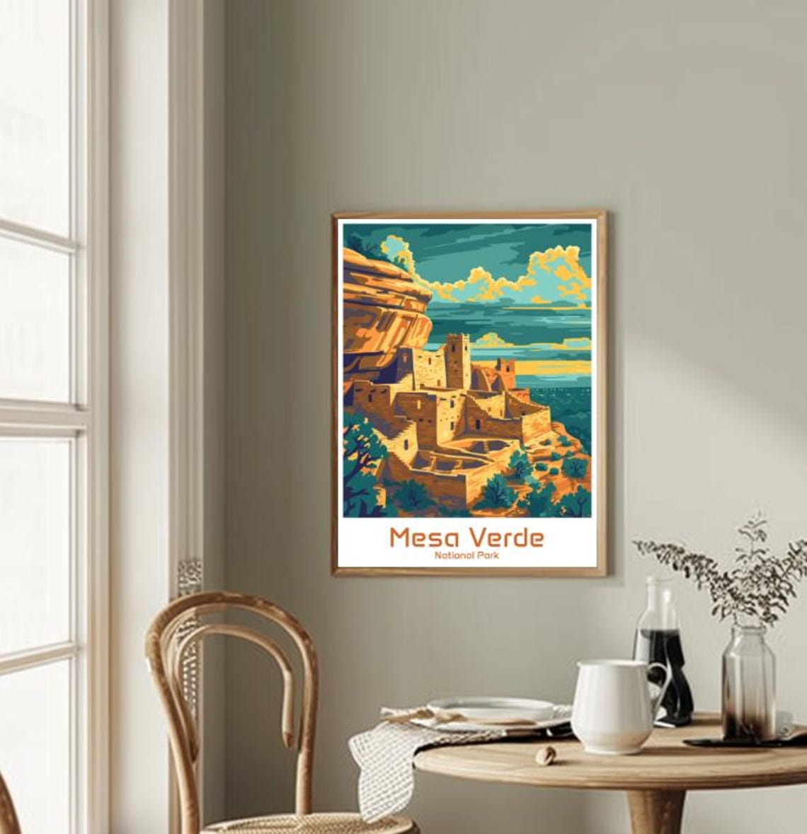 Mesa Verde National Park Ancient Cliff Dwelling Ruins Poster - Image 2