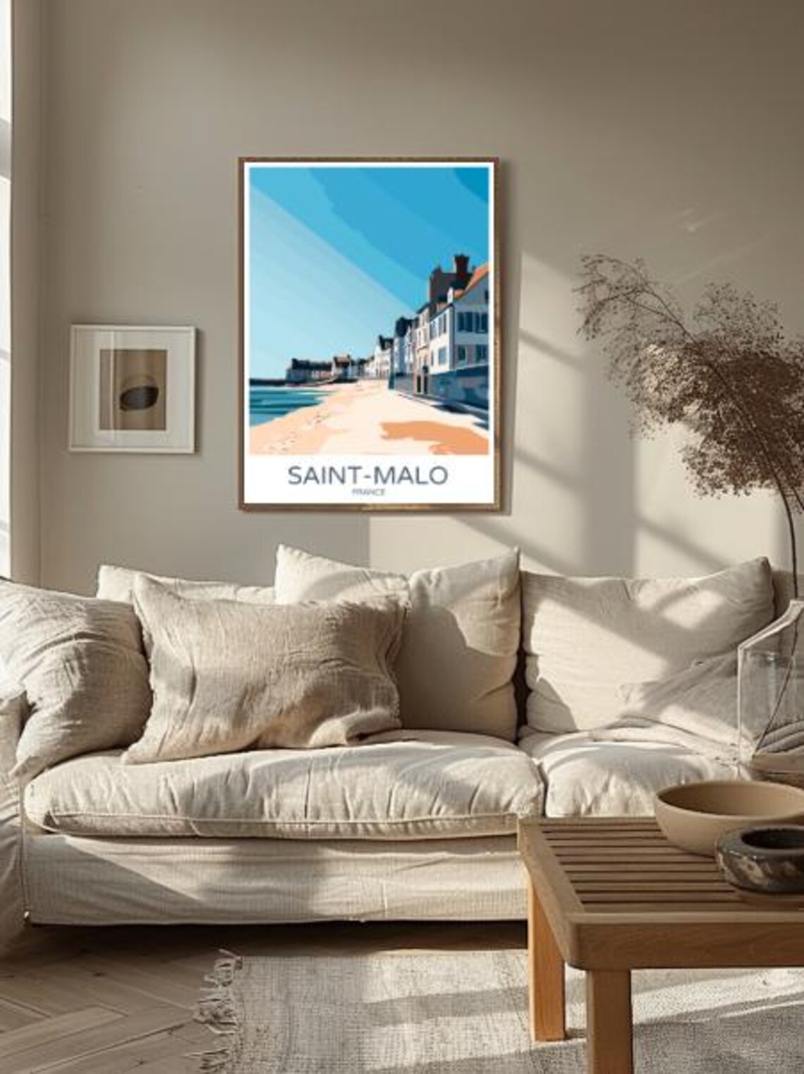 Saint Malo France Travel Poster Historic Coastal City Wall Art French Seaside Print Brittany Beach Decor - Image 2