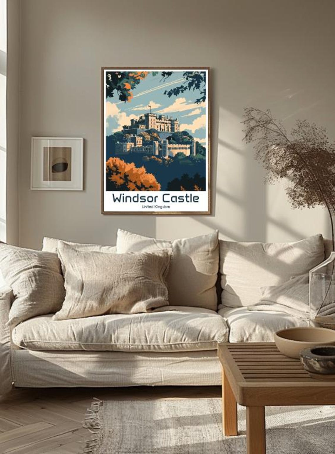 Windsor Castle Royal Berkshire Castle Autumn Foliage England Poster - Image 3