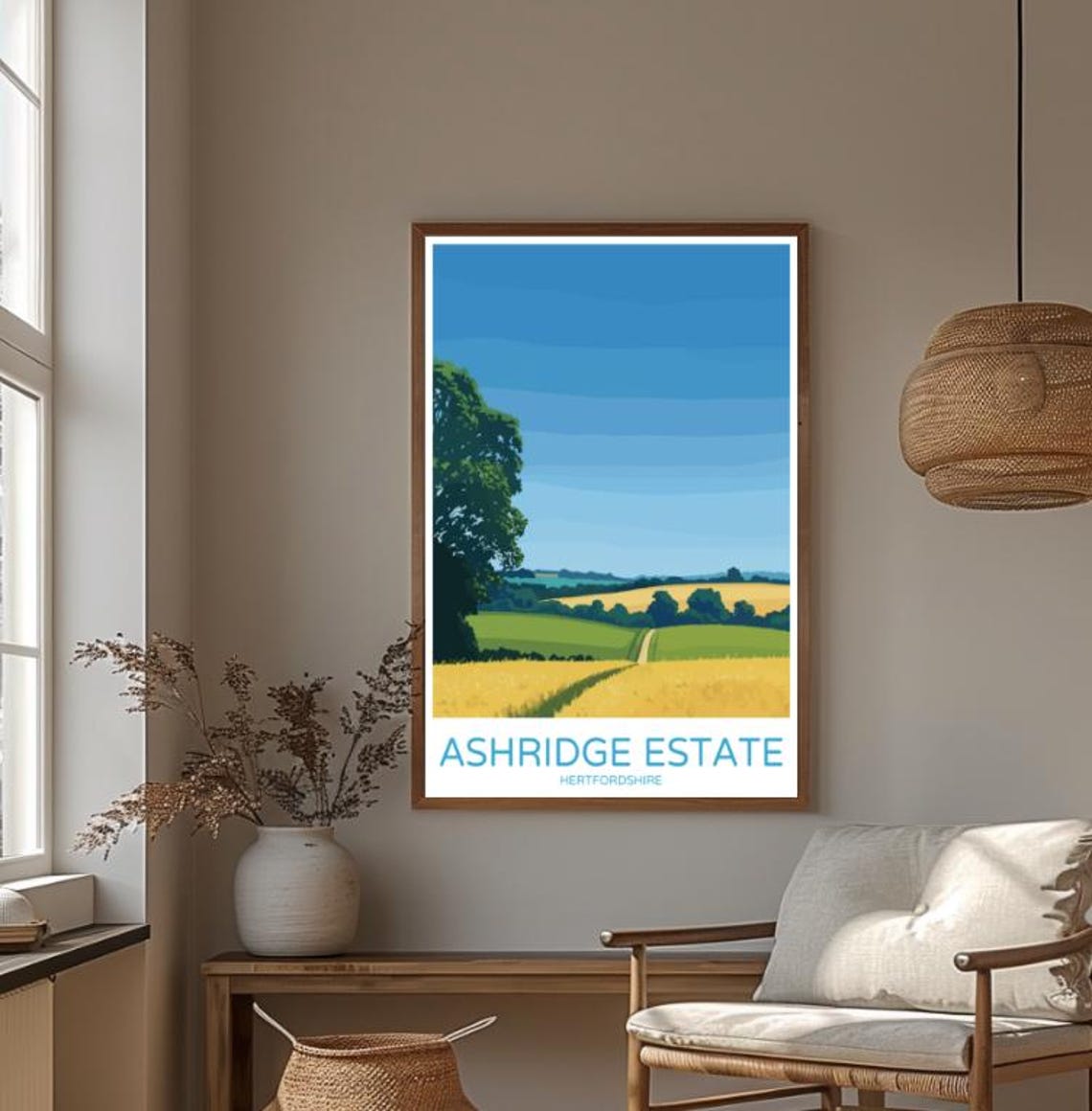 Ashridge Estate Travel Poster Scenic Beauty Of Hertfordshires Historic Landscape Wall Art Nature Print Travel Gift - Image 4