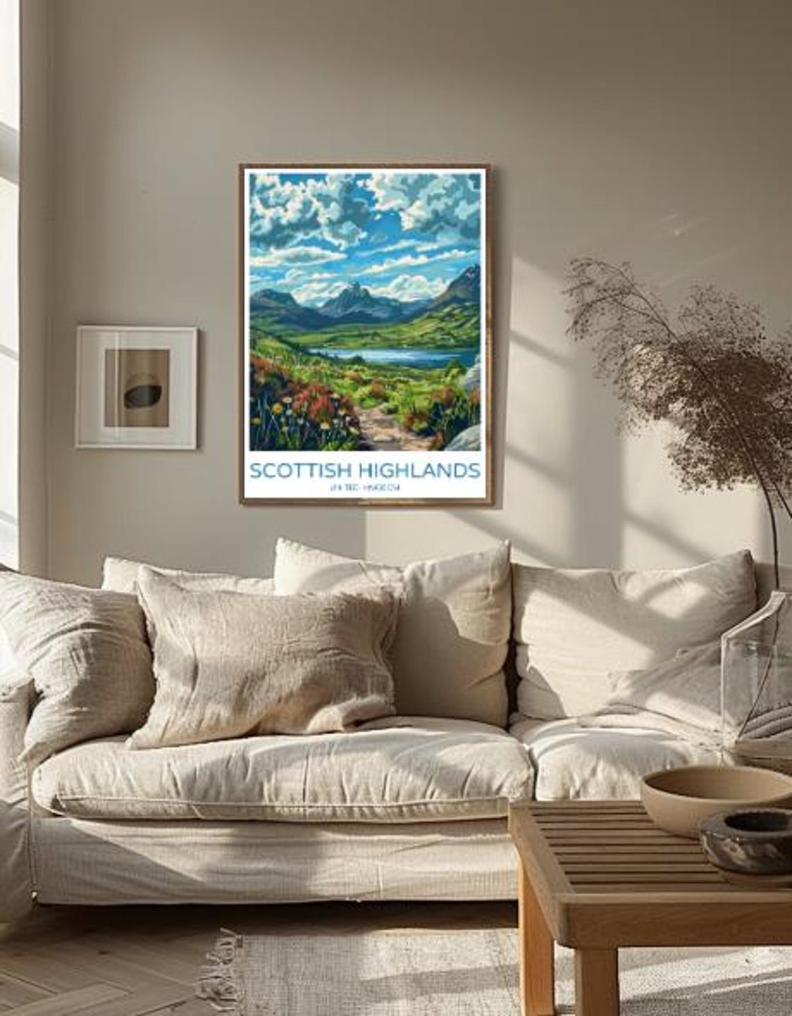 Scottish Highlands Travel Posterbreathtaking Landscape Wall Art Of Mountains Lochs Scotland Travel Print Nature Decor Adventure Print - Image 2