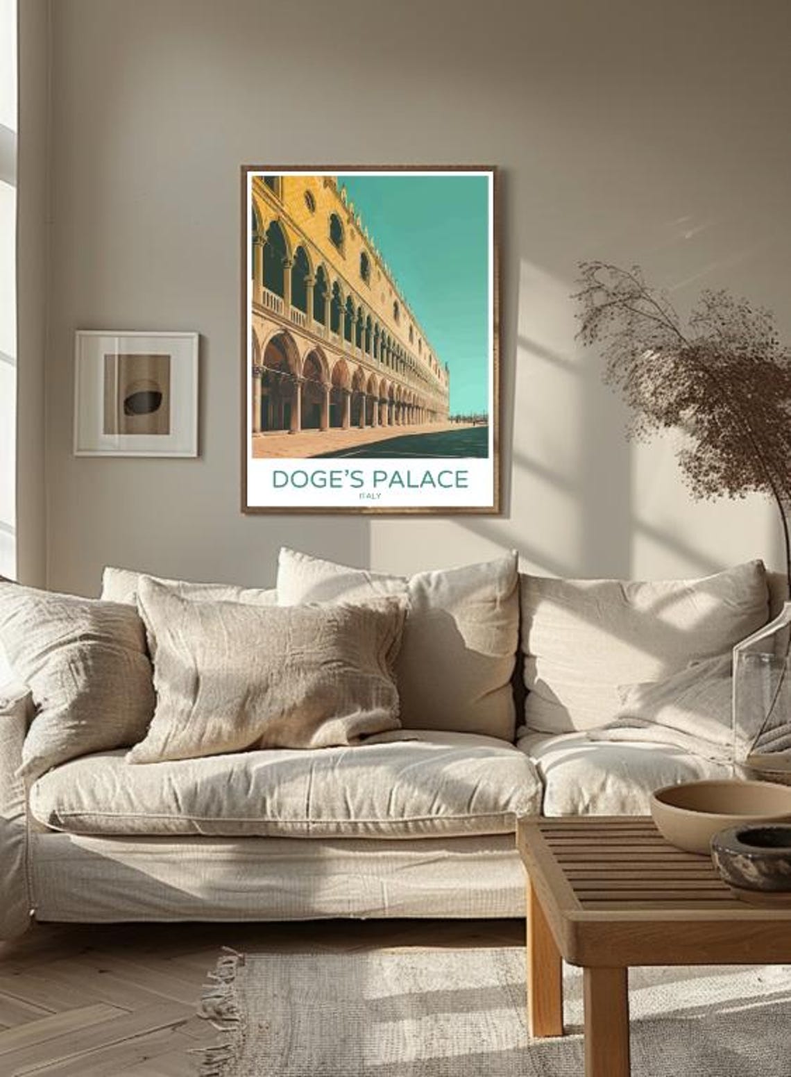 Doge's Palace Venice Italy Gothic Arcade Facade Landmark Poster - Image 3