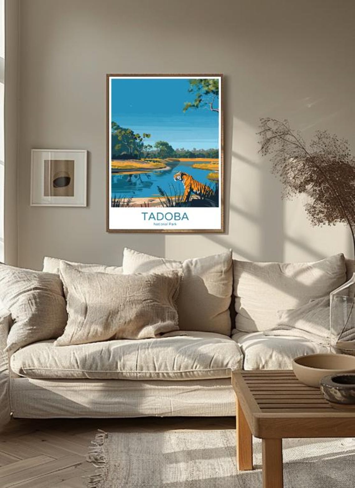 Tadoba National Park Travel Postervintage Wildlife Wall Art India Tiger Safari Print Scenic Nature Decor Indian Travel Gift For Home - Image 3