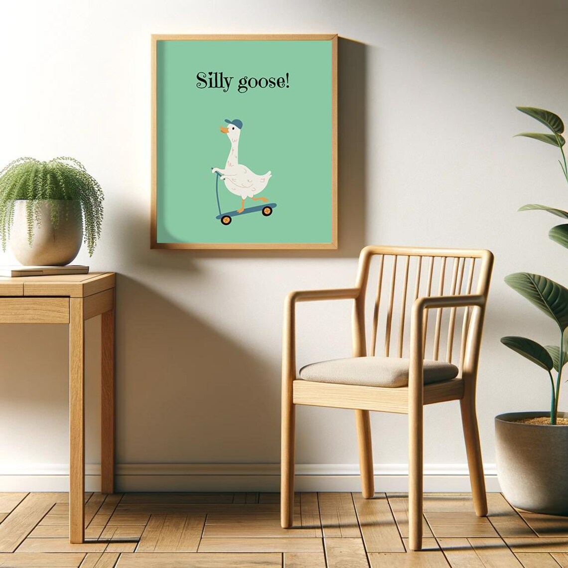 Silly Goose Poster Funny Saying Retro Wall Art - Image 2