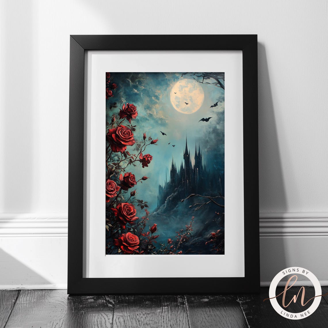Gothic Castle Art Print, Dark Academia Vintage - Image 5