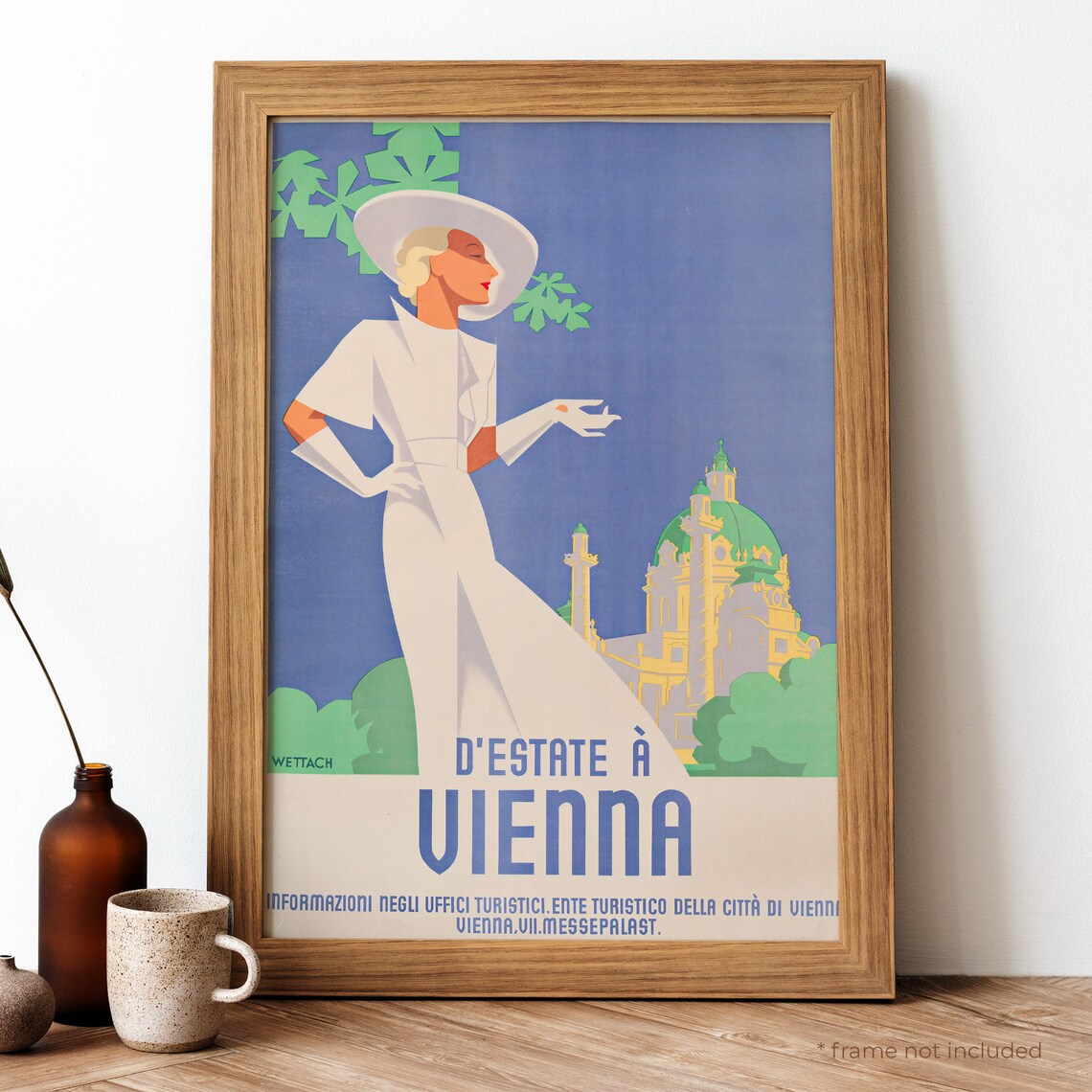 D'Estate a Vienna Vintage Italian Summer in Vienna Travel Poster