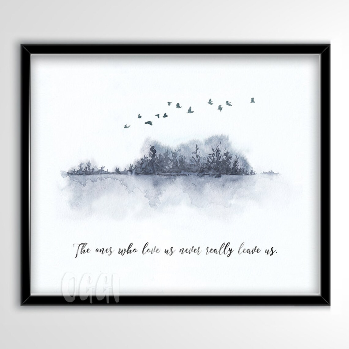 Love Quote Memorial Art Print, In Memory Gift