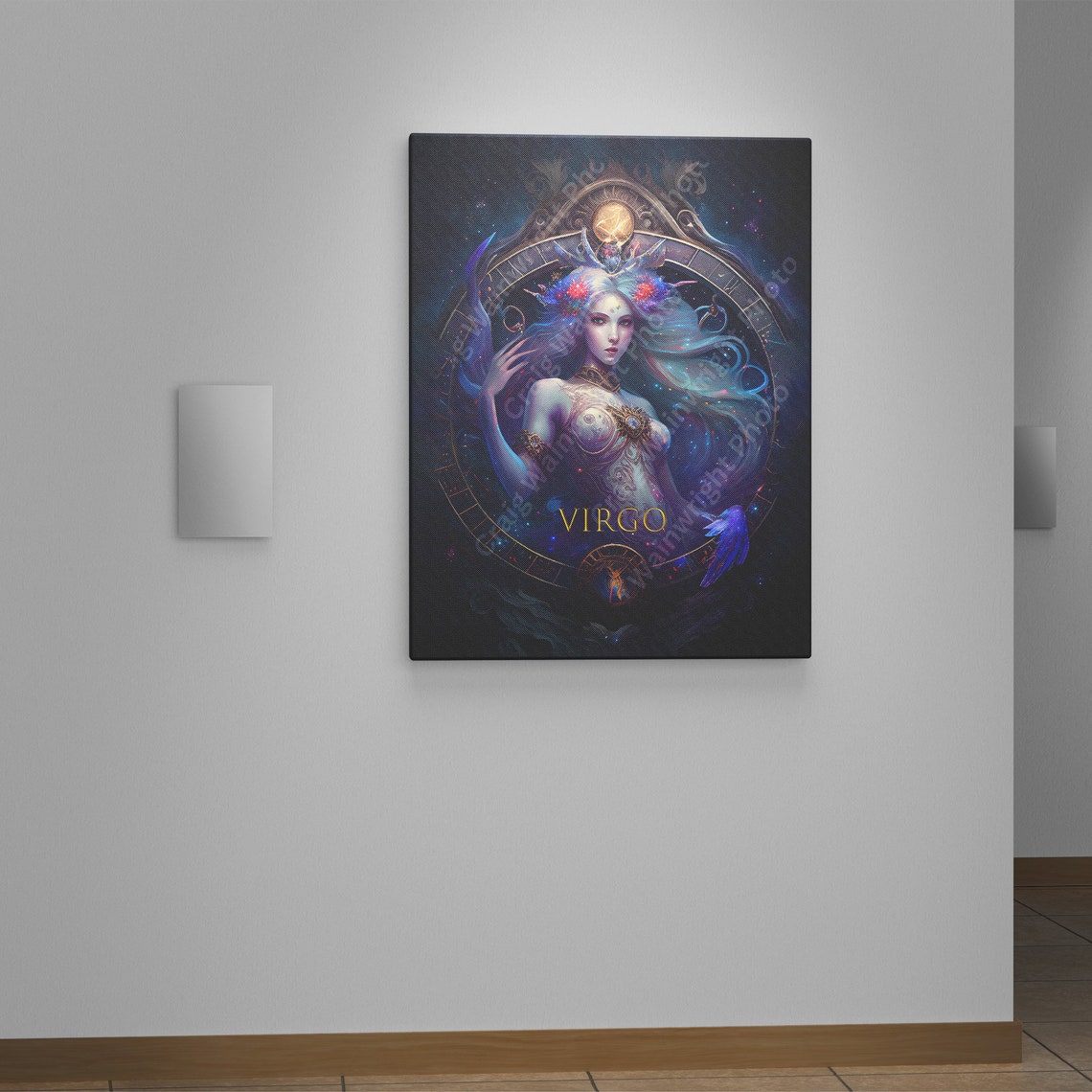 Virgo Print Astrology Art Zodiac Wall Decor Horoscope Illustration Constellation Artwork Astrology Gift Star Sign Print - Image 4