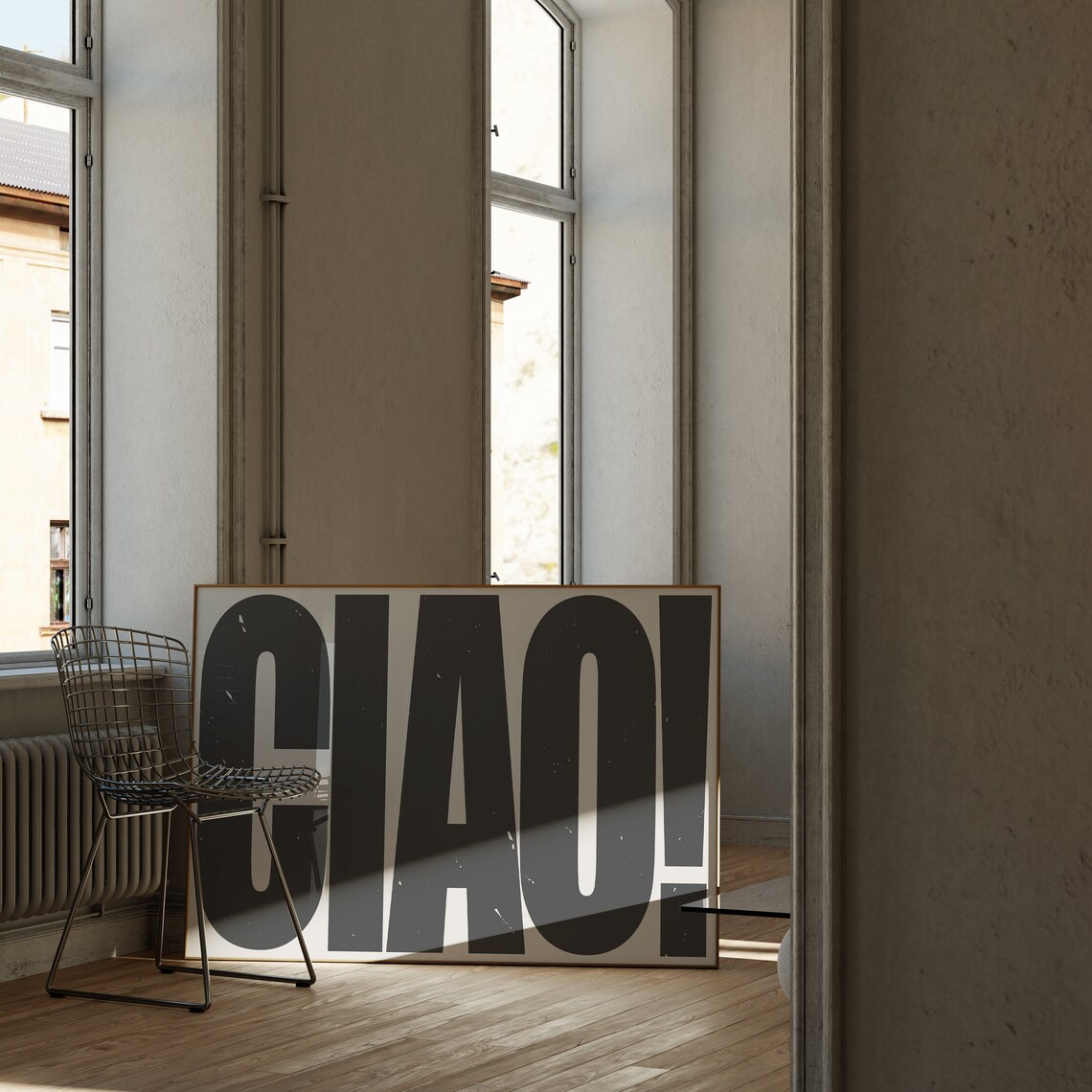 Ciao Minimalist Typography Art Print, Scandinavian - Image 3