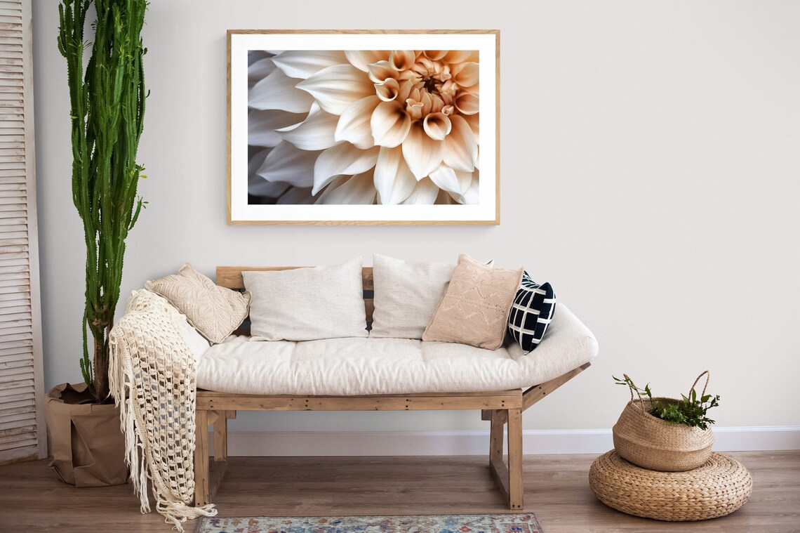 Dahlia Photograph, Botanical Floral Art Print