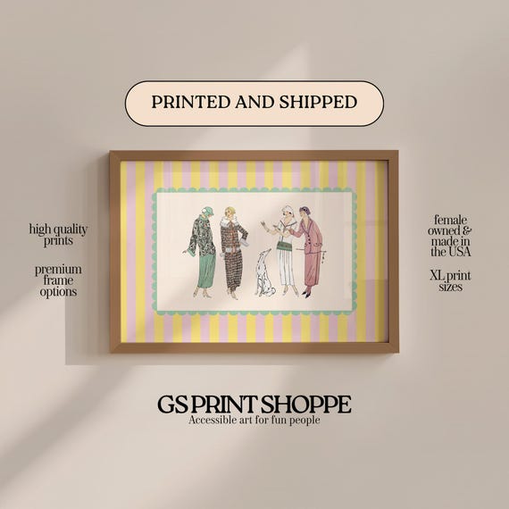 Fashion Girls Two Horizontal Art Print