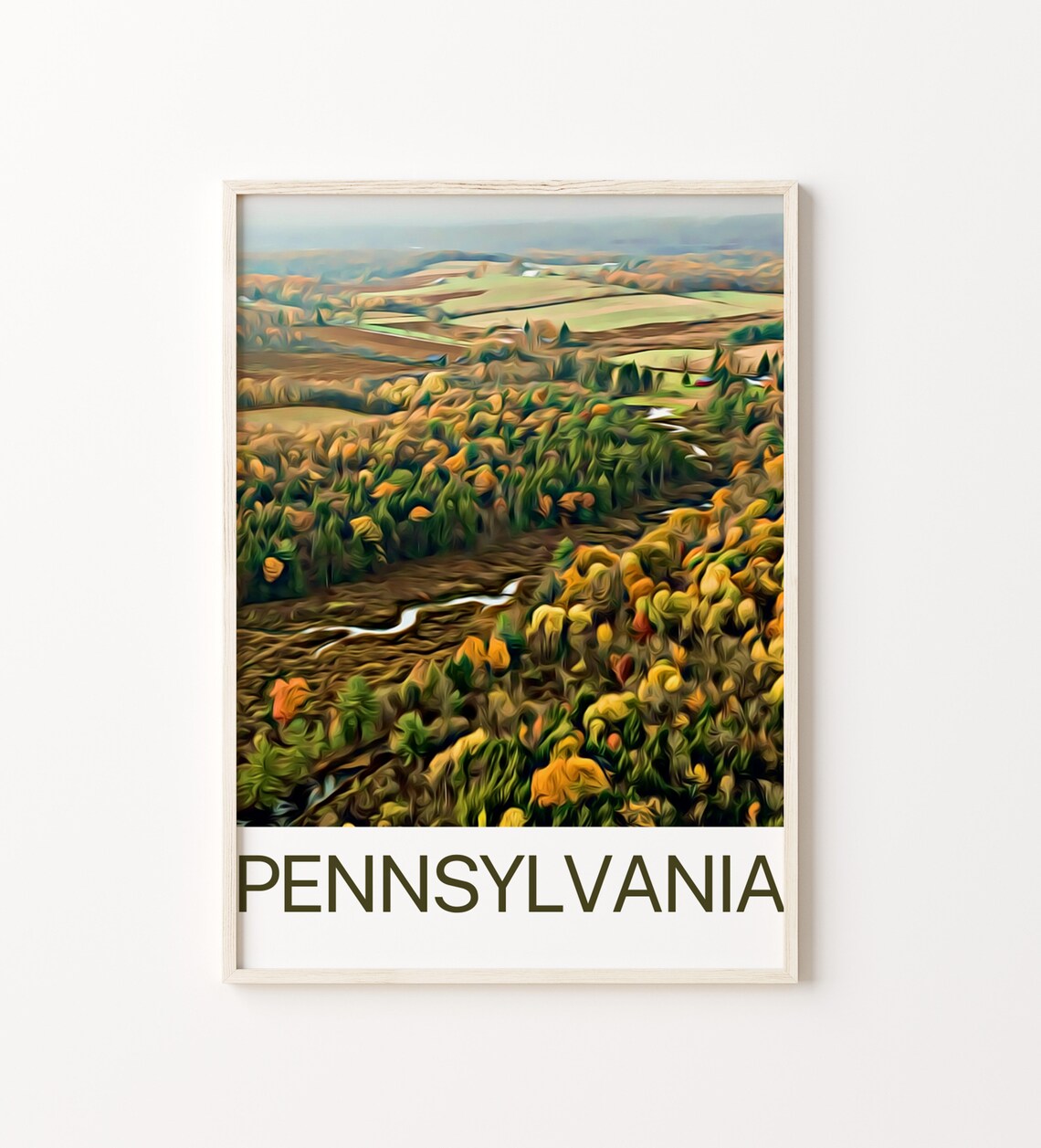Pennsylvania Travel Print Pennsylvania Wall Art Pennsylvania Poster Pennsylvania Art Print Pennsylvania Wall Decor Pennsylvania Travel