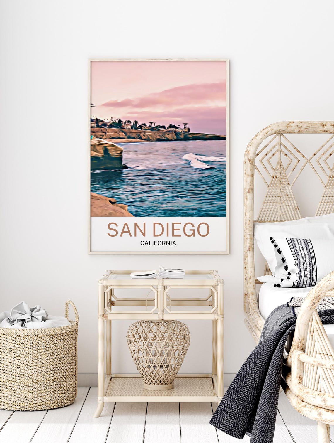 San Diego Print San Diego Art San Diego Wall Art San Diego Art Print San Diego Poster San Diego Gift San Diego California Travel - Image 2