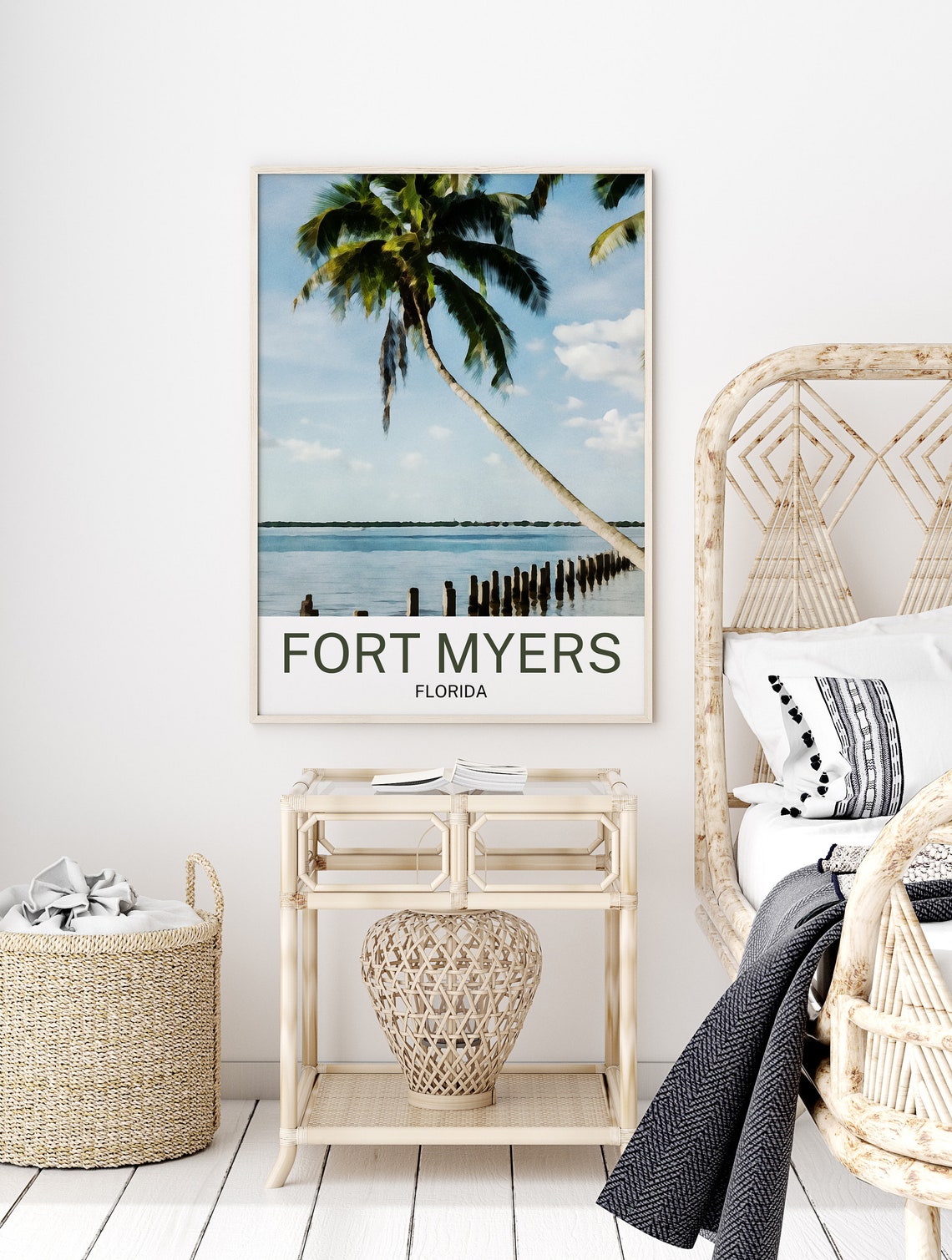 Fort Myers Travel Print Fort Myers Wall Art Fort Myers Poster Fort Myers Art Print Fort Myers Wall Decor Fort Myers Travel - Image 2