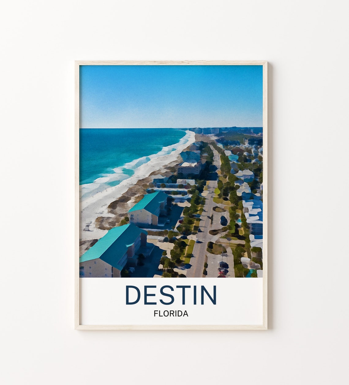 Destin Print Destin Wall Art Destin Poster Destin Art Print Destin Wall Decor Destin Travel Destin Artwork Destin Painting Florida