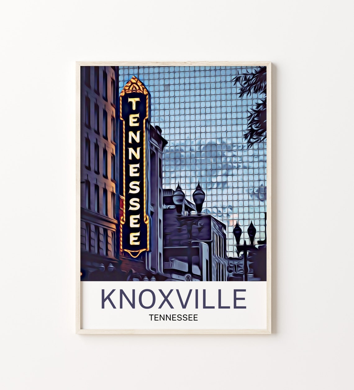 Knoxville Print Knoxville Art Knoxville Wall Art Knoxville Art Print Knoxville Artwork Knoxville Poster Knoxville Decor Knoxville