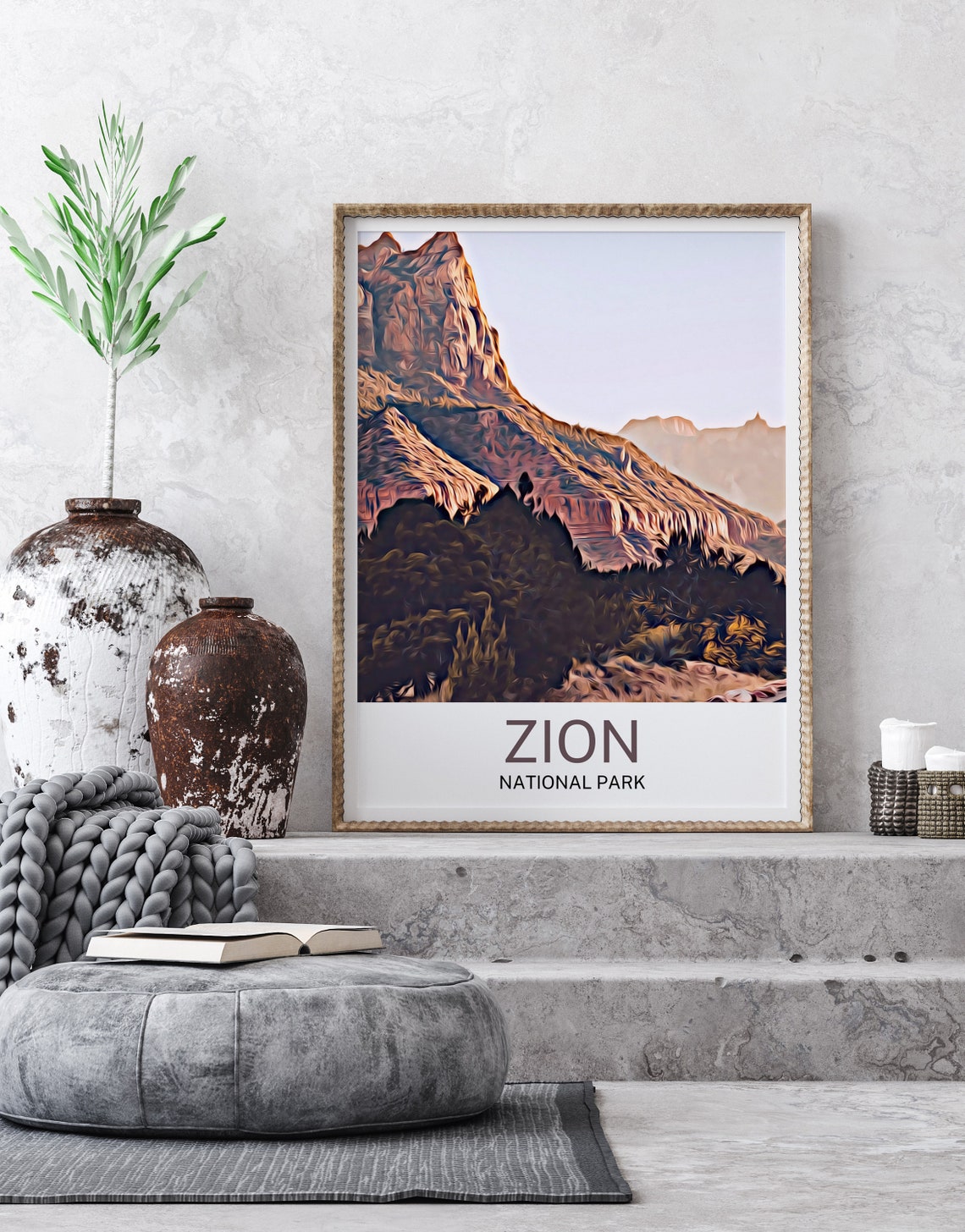 Zion National Park Zion National Park Print Zion National Park Wall Art Zion National Park Poster Zion National Park Wall Decor - Image 2