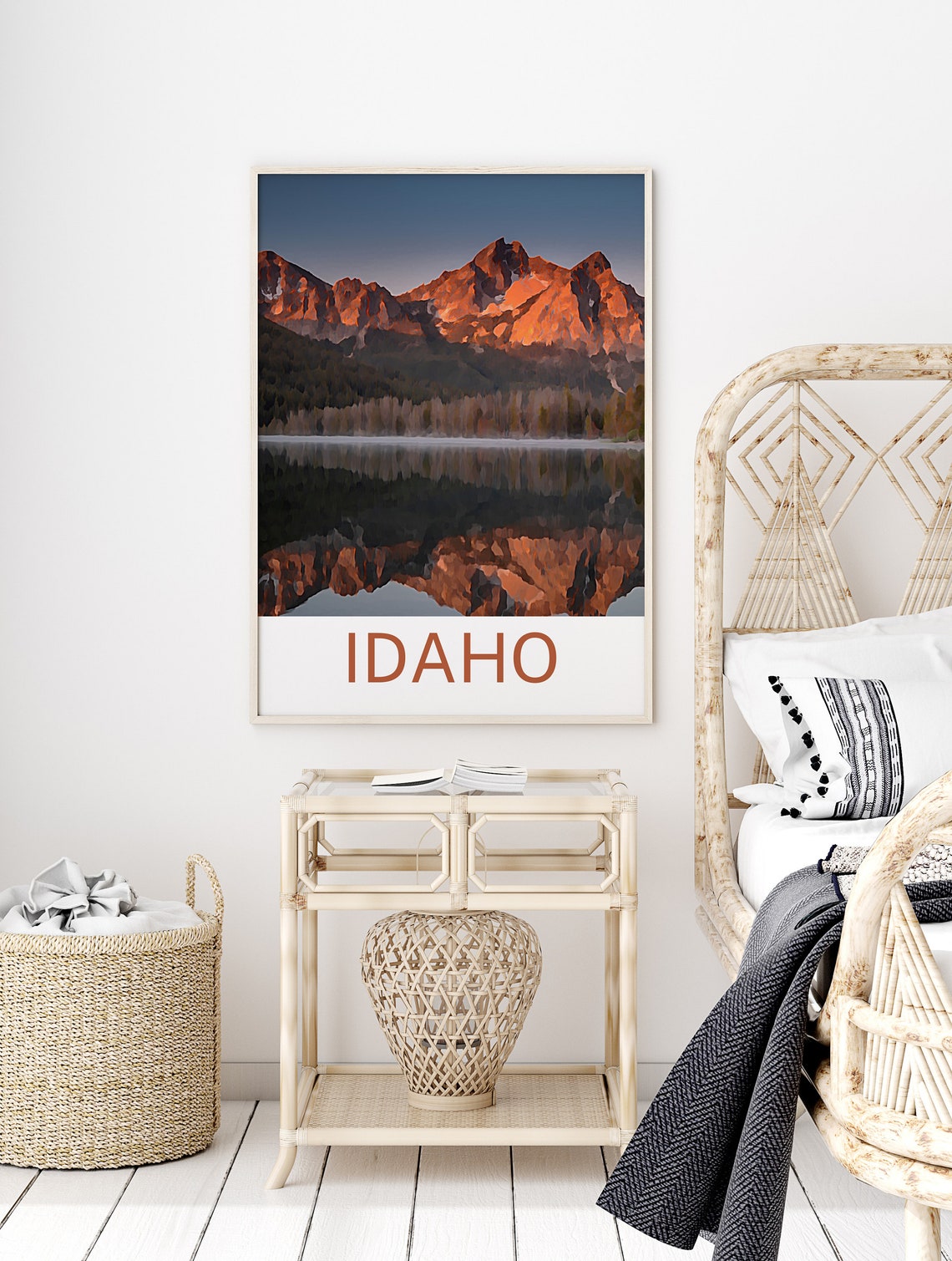 Idaho Print Idaho Art Idaho Wall Art Idaho Painting Idaho Decor Idaho Art Print Idaho Artwork Idaho Poster Idaho Travel - Image 2