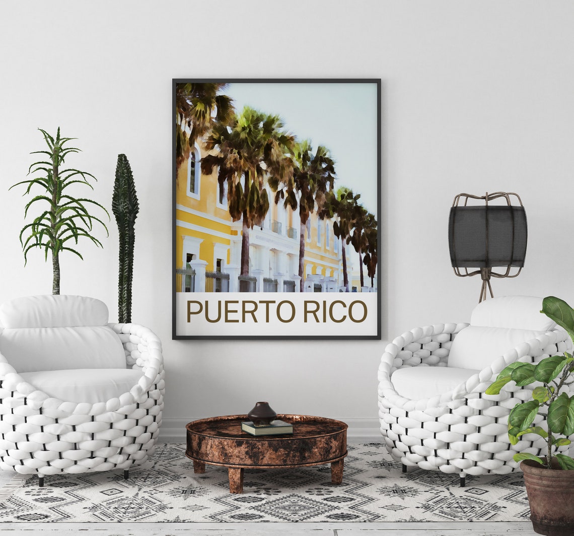 Puerto Rico Puerto Rico Print Puerto Rico Wall Art Puerto Rico Poster Puerto Rico Wall Decor Puerto Rico Souvenir Puerto Rico Poster - Image 2