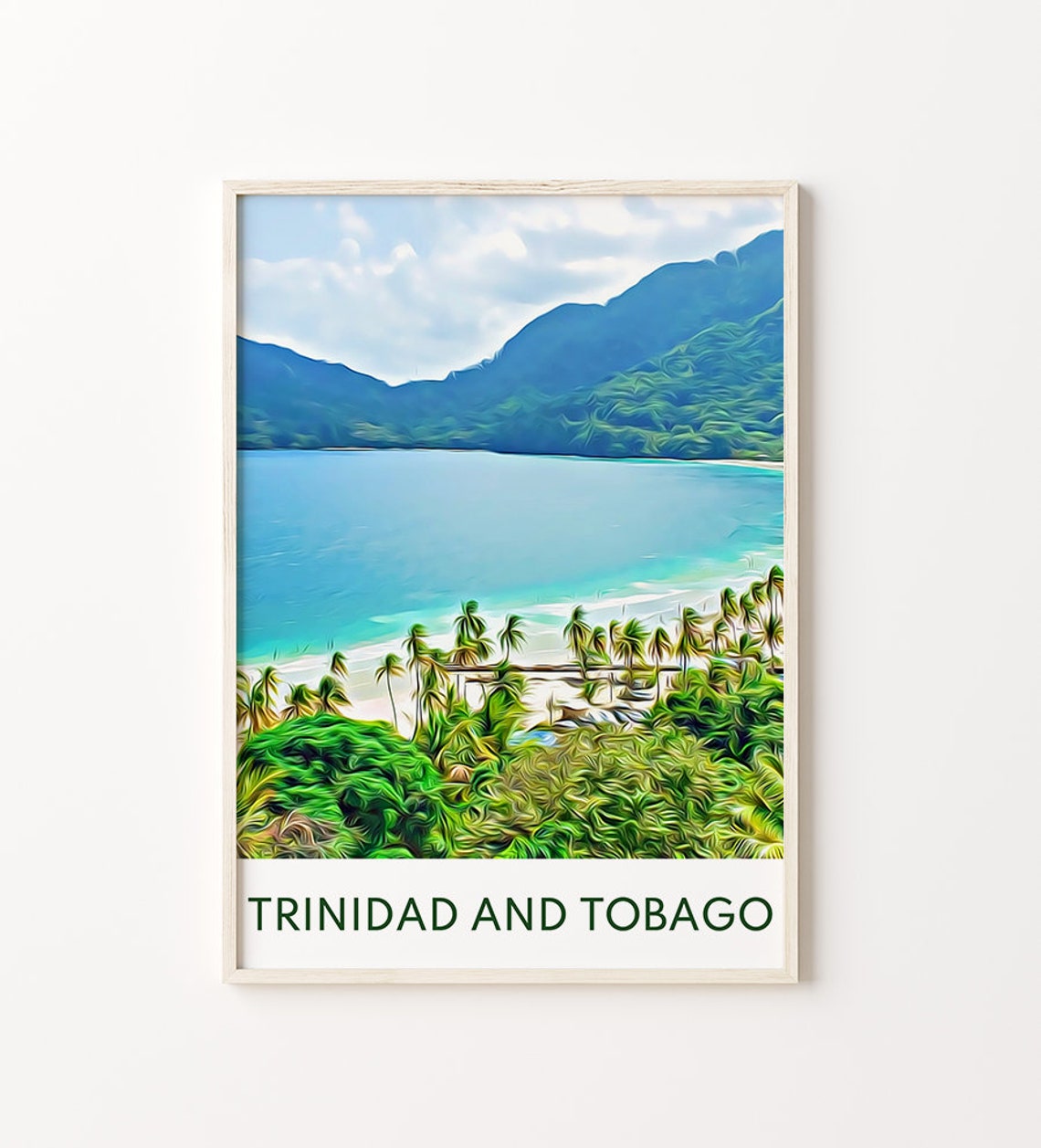 Trinidad And Tobago Print Trinidad And Tobago Wall Art Trinidad And Tobago Poster Travel Print Travel Trinidad And Tobago Caribbean