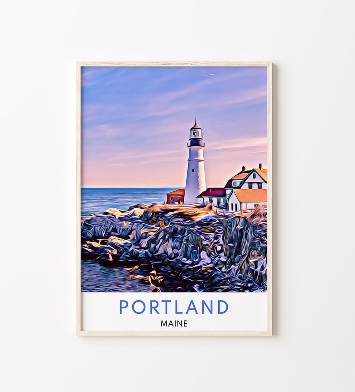 Portland Maine Print Portland Maine Art Portland Maine Wall Decor Portland Maine Art Print Portland Maine Poster Portland Maine