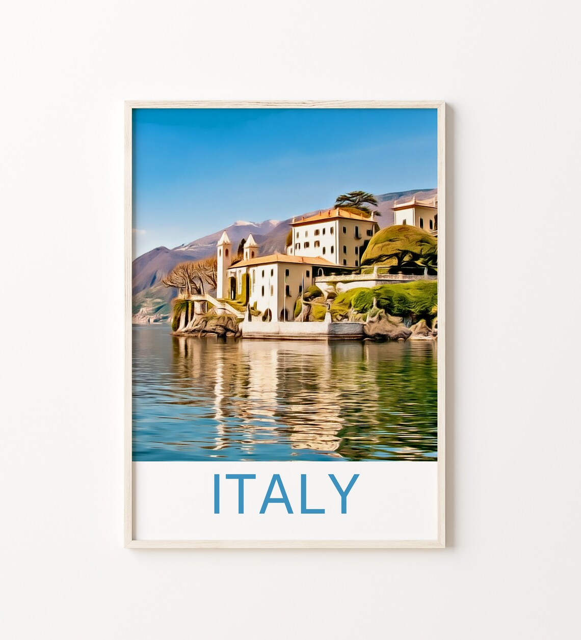Italy Italy Print Lake Como Lake Como Print Italy Wall Art Italy Poster Italy Souvenir Lake Como Poster Italy Gift Travel