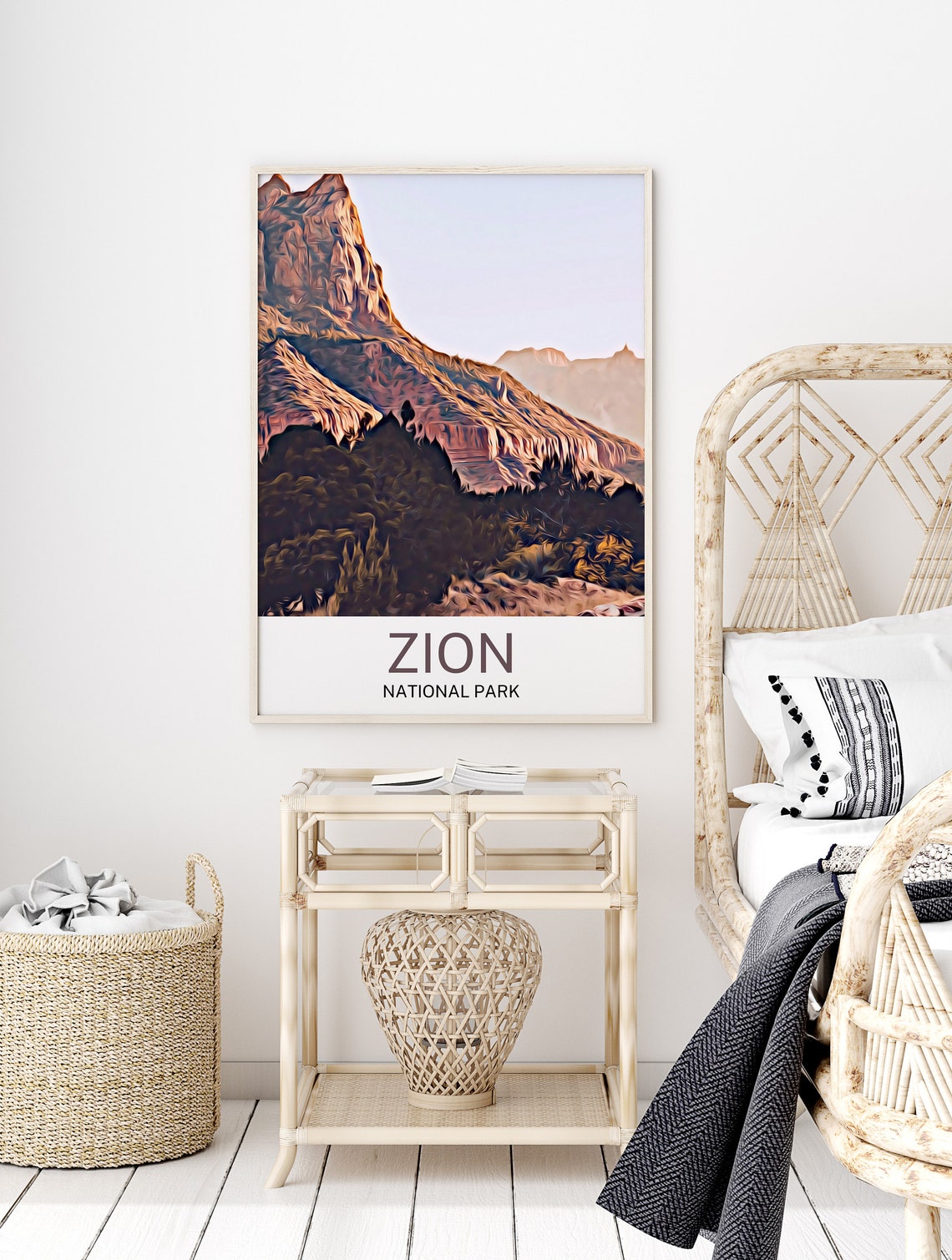 Zion National Park Travel Print Zion National Park Wall Art Zion National Park Art Zion National Park Artwork Zion National Park - Image 2