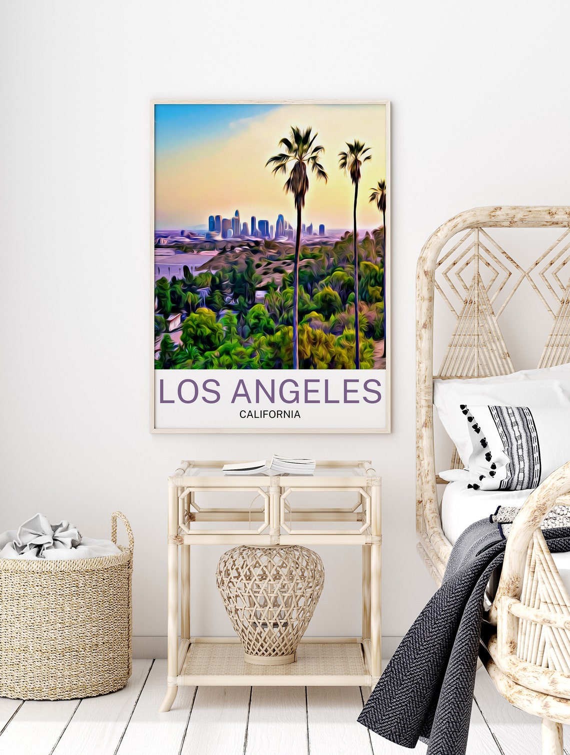 Los Angeles Travel Print Los Angeles Wall Art Los Angeles Poster Los Angeles Art Print Los Angeles Wall Decor Los Angeles Travel - Image 2