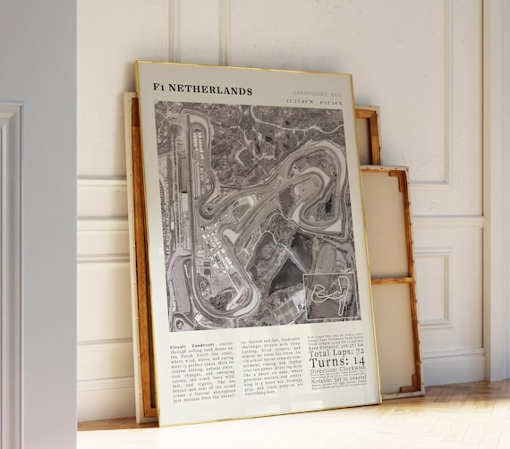 F1 Netherlands Vintage Zandvoort, Dutch Track Poster