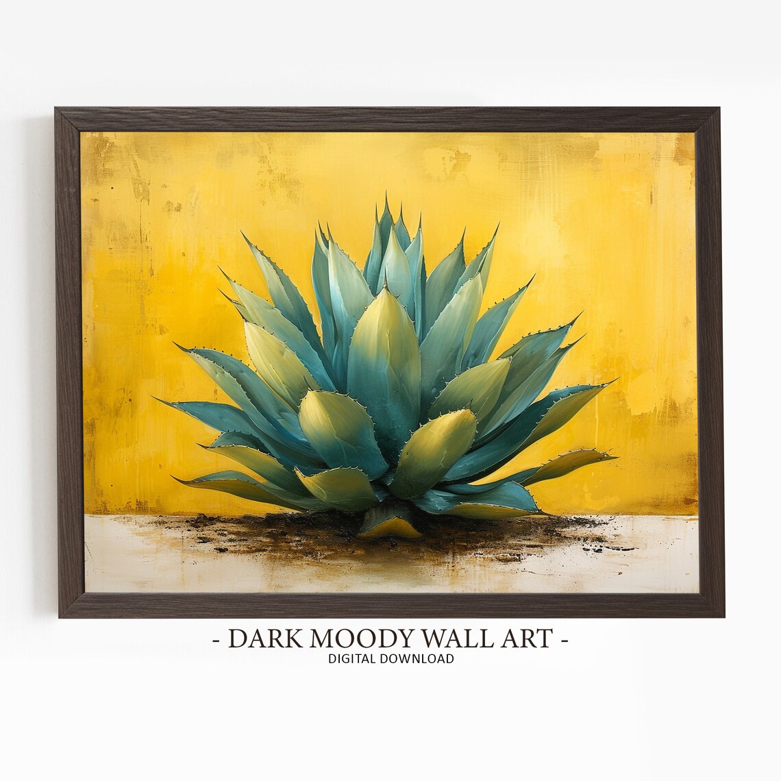 Mexican Agave Rustic Plant Art Print