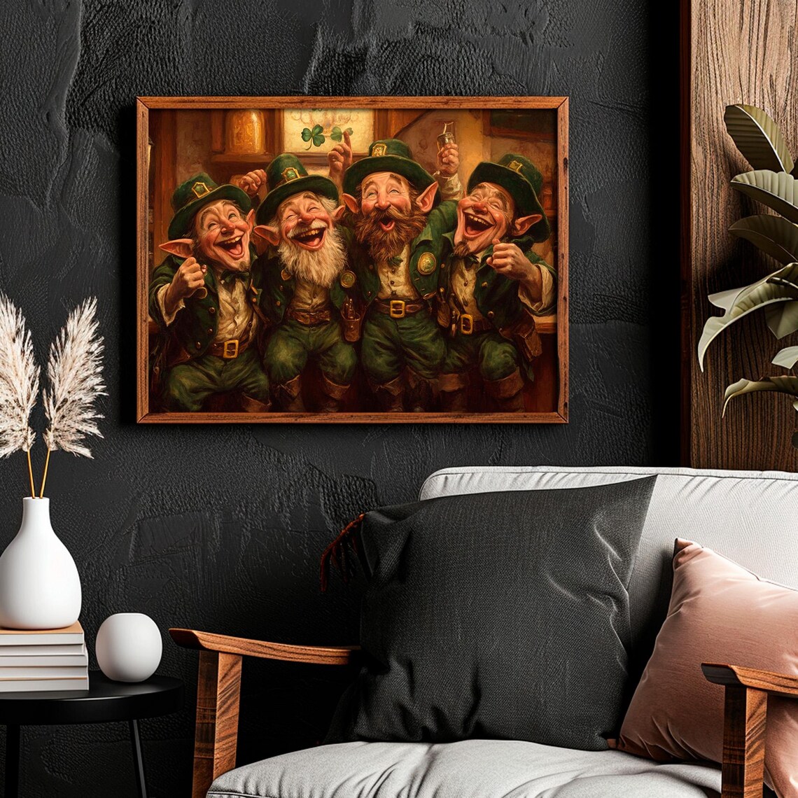 Leprechaun In Irish Pub, Vintage St Patrick's Day - Image 2
